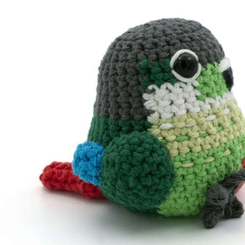 Amigurumi Green-Cheek Conure