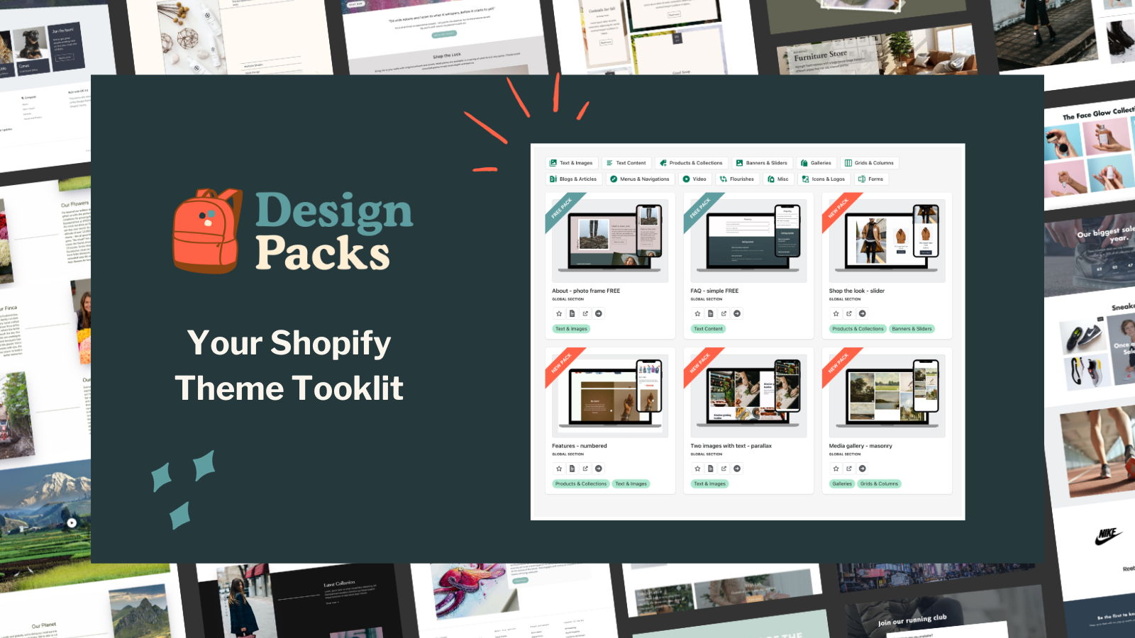 design packs product features