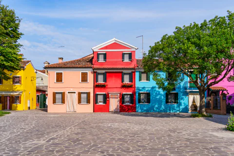 From Punta Sabbioni: Venice, Murano & Burano Guided Tour