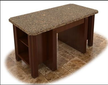 ISLAND Q: 30″X50″X30″ ISLAND WITH 1″ OVERHANG ISLAND Q: 30″X50″X30″ ISLAND WITH 1″ OVERHANG