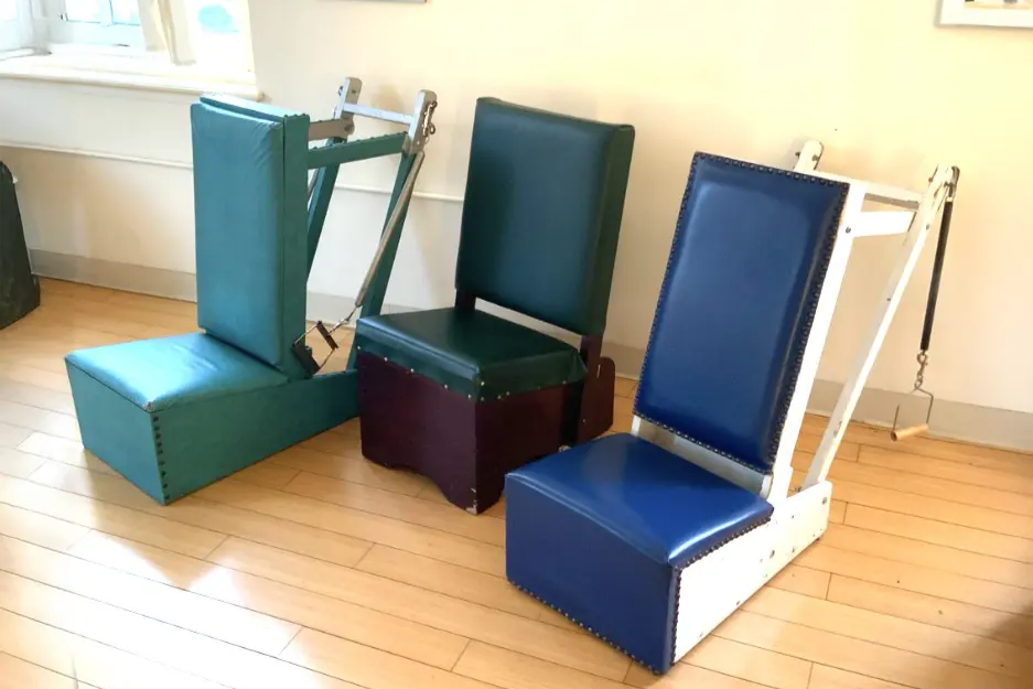 Image of five different colored Gratz Small Arm Chairs