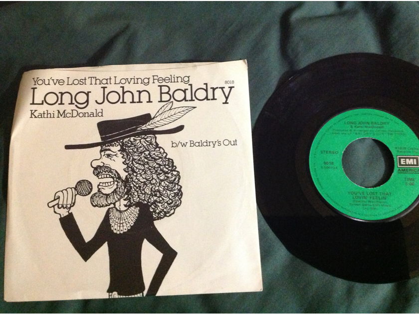 Long John Baldry - You've Lost That Loving Feeling/Baldry's Out EMI America Records With Kathi McDonald 45 With Sleeve
