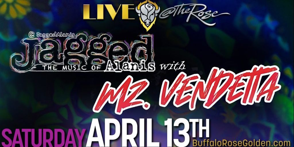 Live @ The Rose - Jagged with Mz. Vendetta promotional image