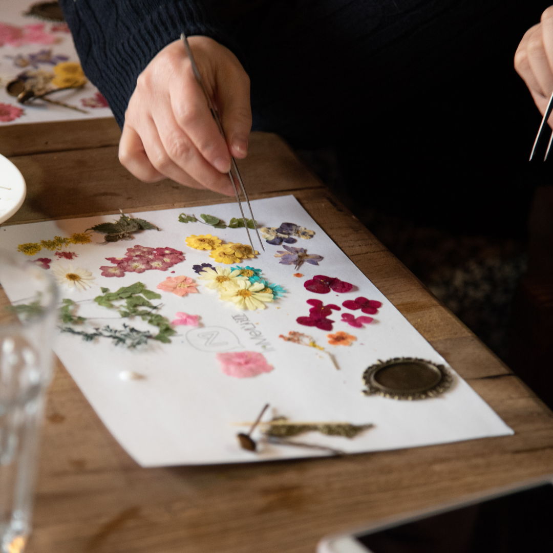 featured image for story, Turn Flowers into Holiday Treasures: Pressed Flower Cards & Bookmarks