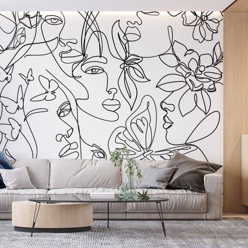 papier peint bureau vegetal