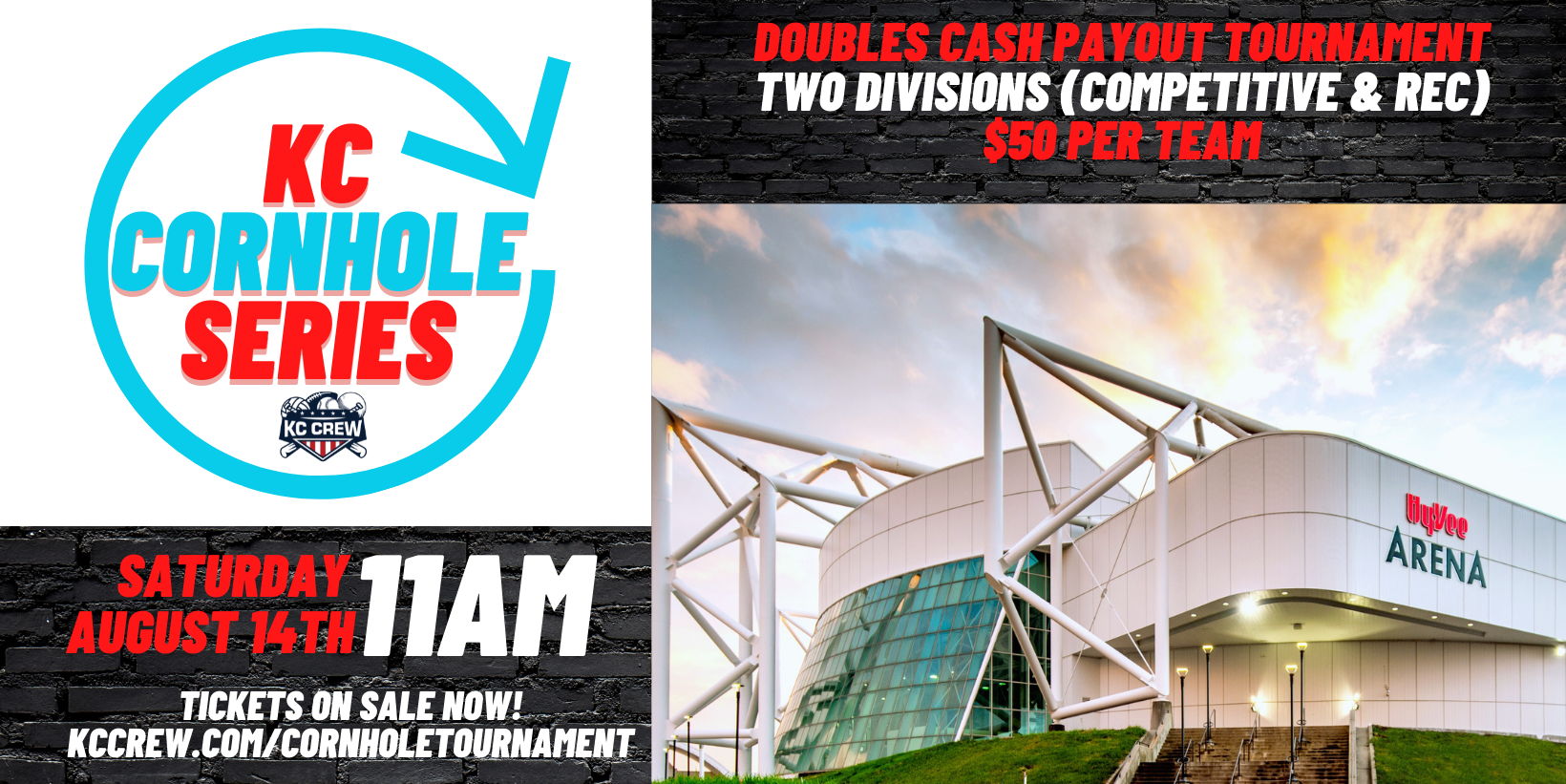 Cornhole Tournament - Social & Competitive | Doubles | Cash Payout promotional image