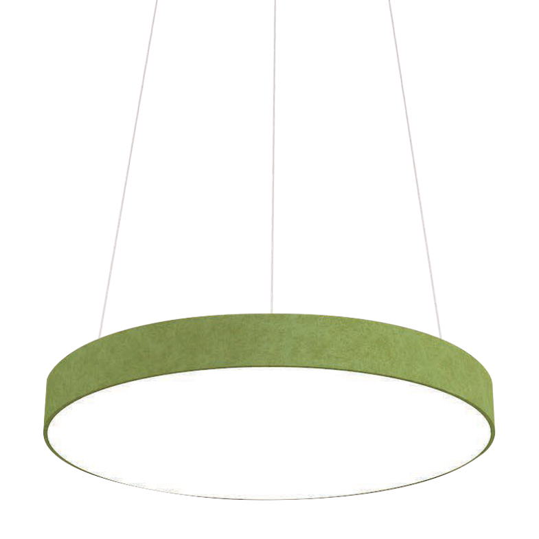 TFT acoustic ceiling light circle green