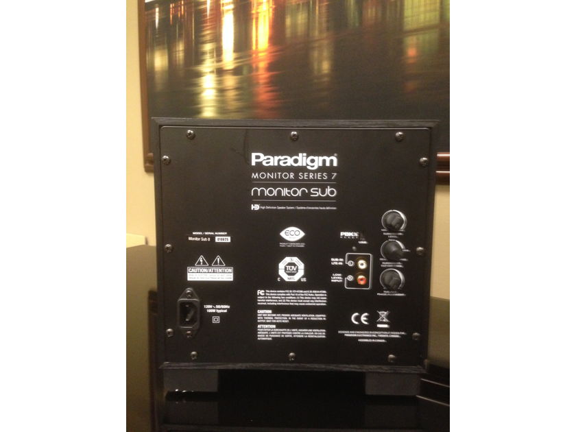Paradigm Monitor Sub 8 (with PBK) - Monitor 7 Series - Black Ash