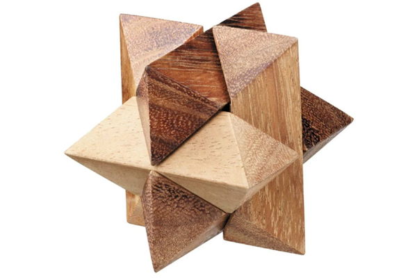 STEM brain teaser puzzle set, 4 wooden mechanical puzzles, the perfect gift for kids and adults who love solving puzzles - Image 2