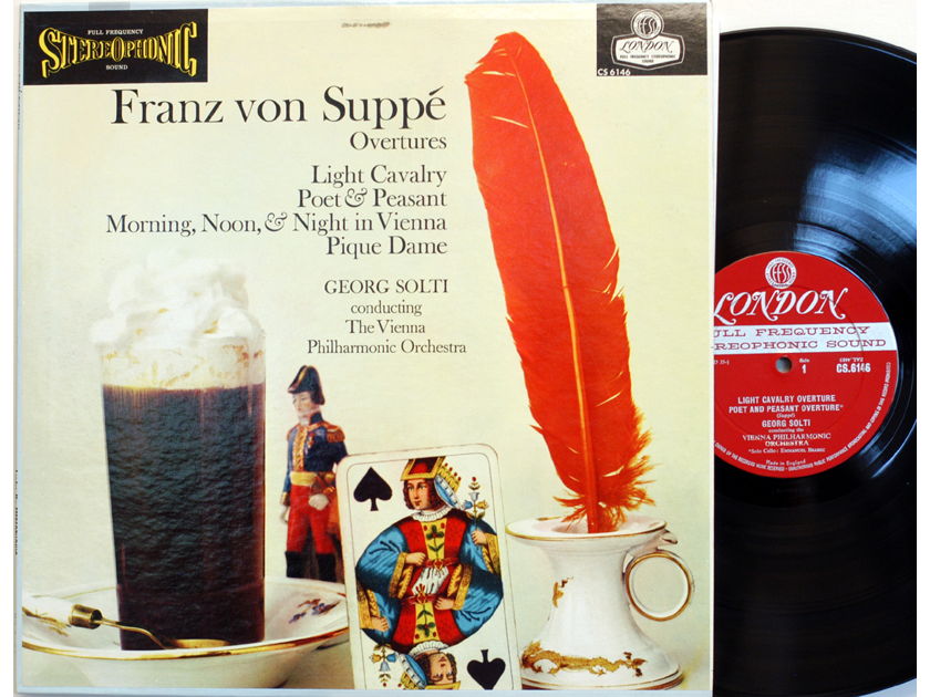 Franz von Suppe Overtures - Georg Solti Vienna Phil Orch London Blue back CS 6146 Mint