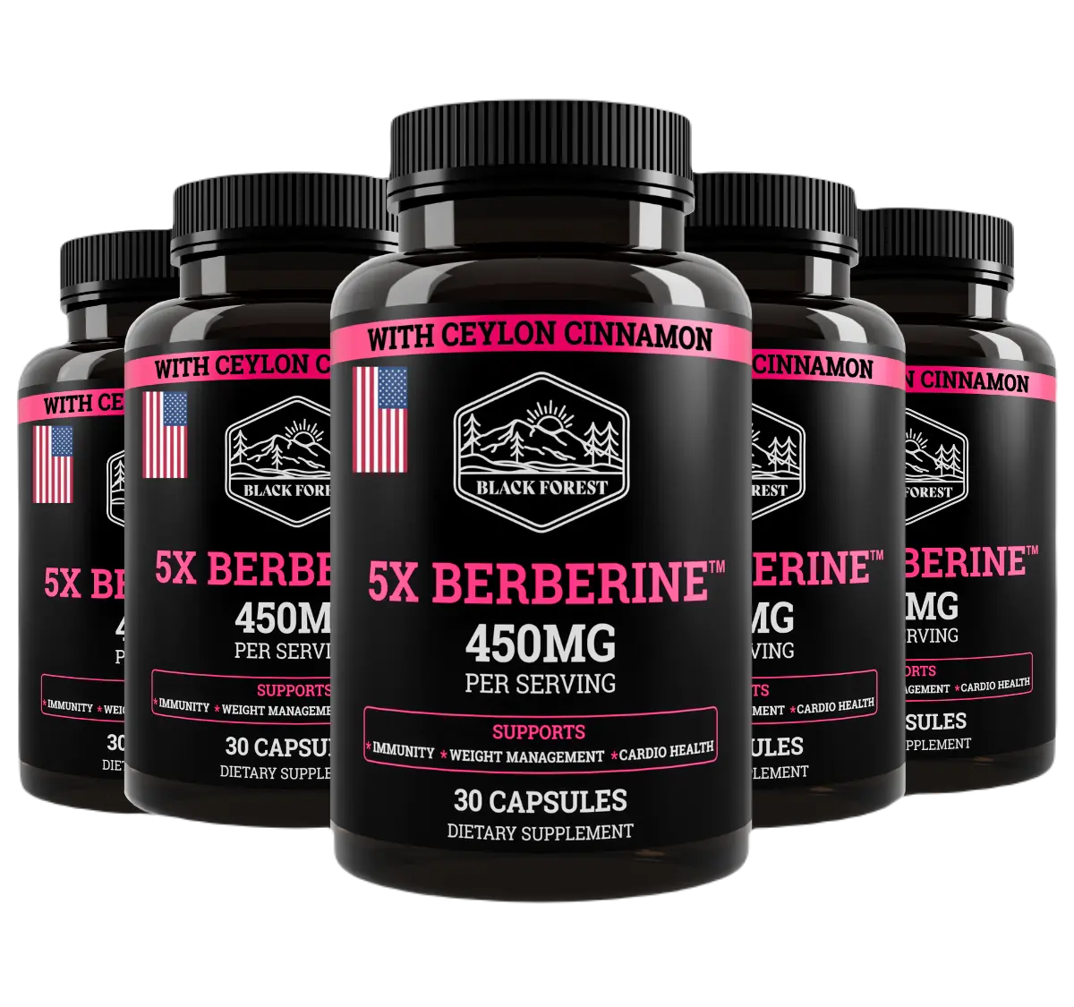 6 Bottles Berberine Bundle