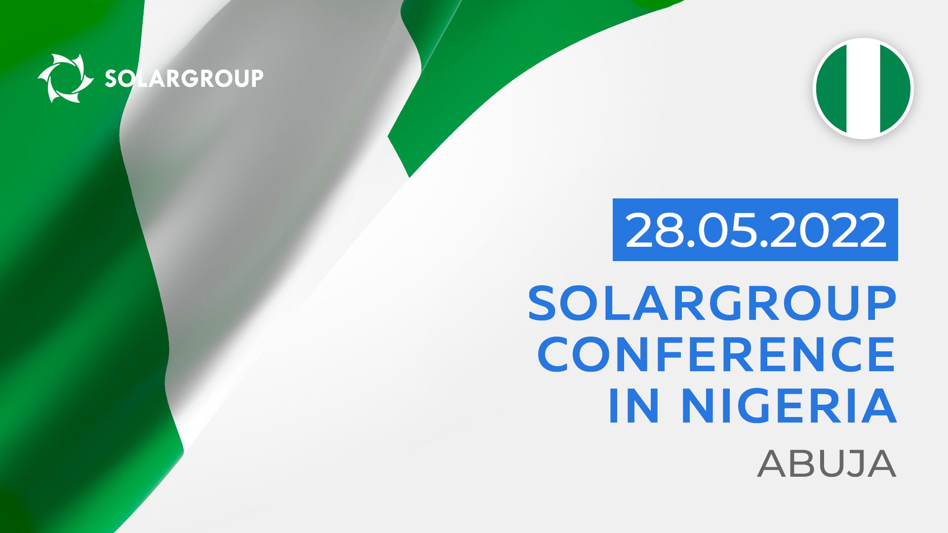 Tomorrow already! SOLARGROUP conference in Nigeria