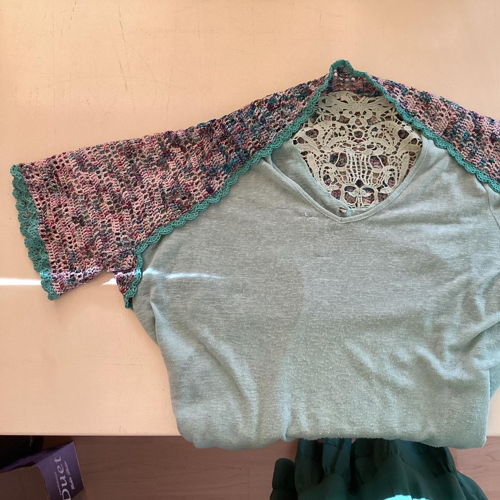 Crocheted bolero vest Rianne