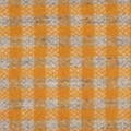 Etoffe de Tweed en laine motif Check à petits carreaux jaune et gris
