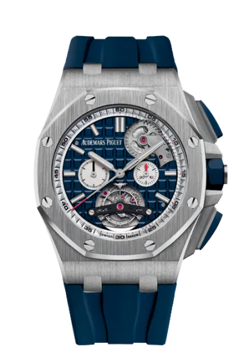 Royal Oak Offshore Tourbillon Chronograph Selfwinding Stainless Steel / Blue