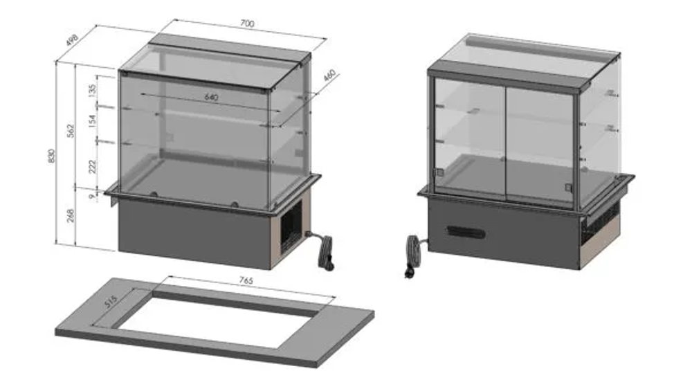 Coolpart Vivian DISQ 700/2S Kylmonter drop-in