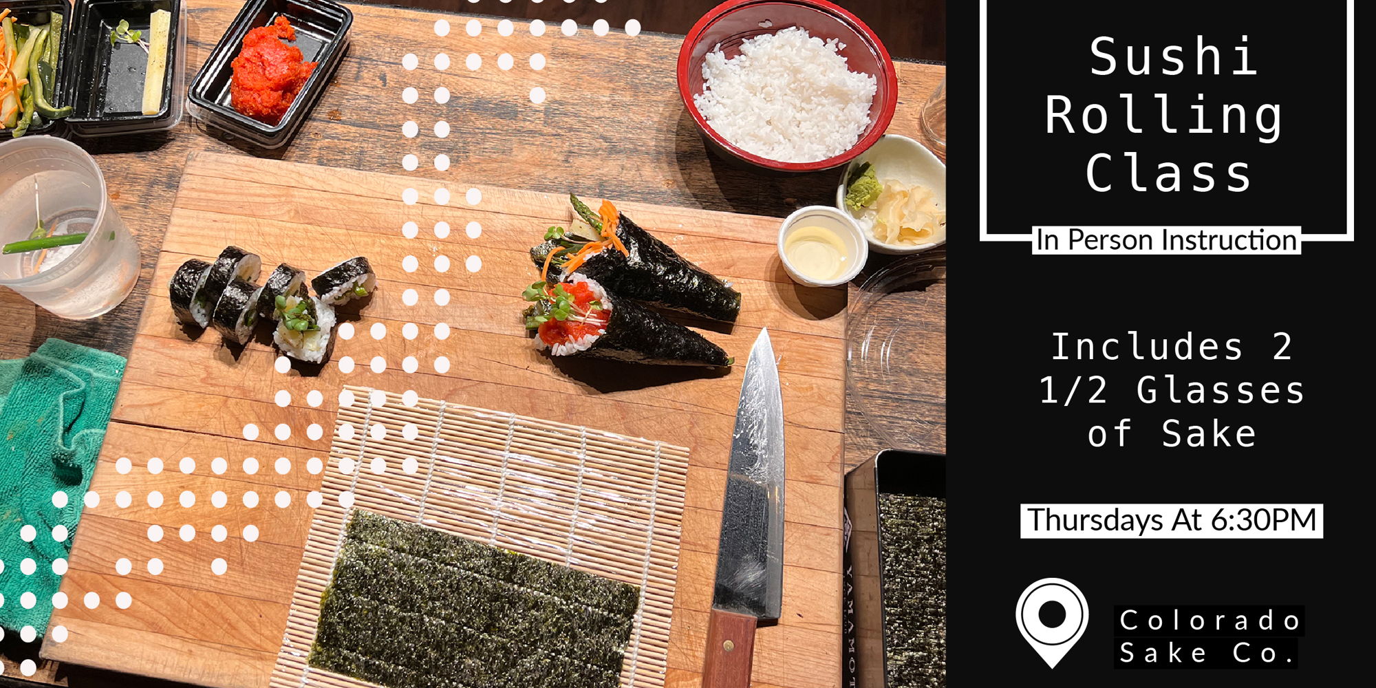 Sushi Rolling Class promotional image