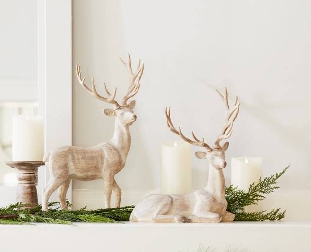 melrose rustic reindeer Christmas decor