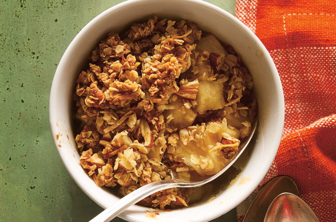 Croustade aux pommes et à la noix de coco