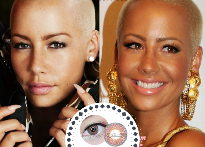 Amber Rose Hazel contact lenses