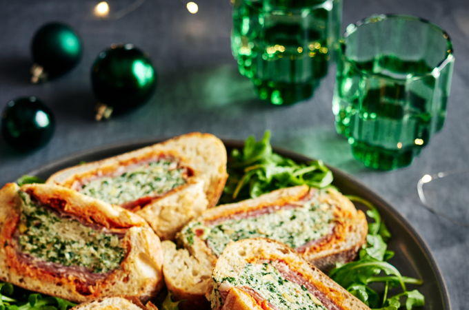 Pain sandwich farci à la ricotta