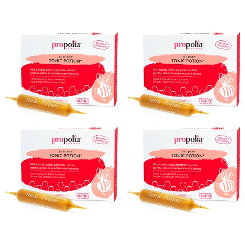 Ampoules Propolis Tonic Potion - Propolia - Lot de 4