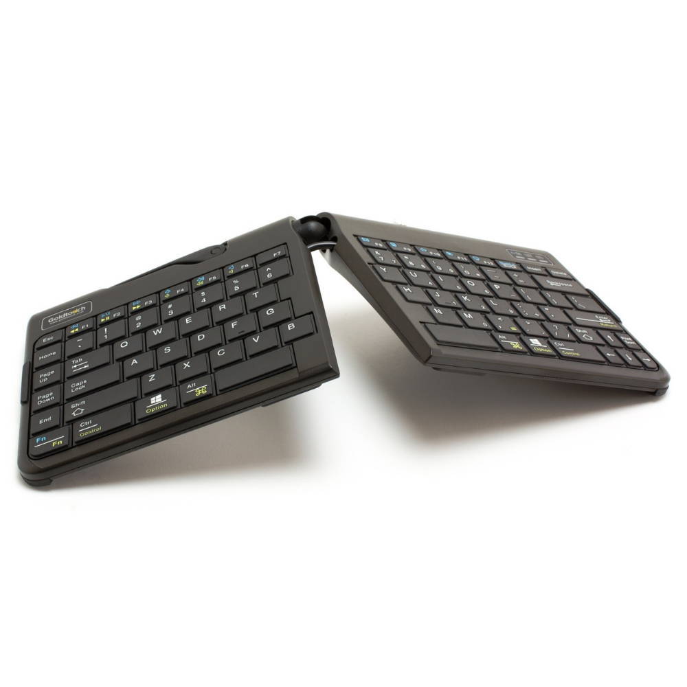 Compact Keyboard with adjustable angle and height