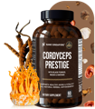 A bottle of Nano Singapore's best cordyceps supplement