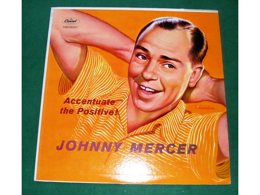 JOHNNY MERCER  "ACCENTUATE THE POSITIVE!" - CAPITOL MONO GREEN LABEL ORIGINAL PRESS ***NM 9/10***