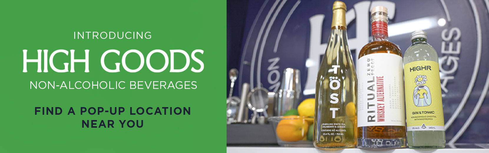 High Goods Non-Alcoholic Beverage Pop up