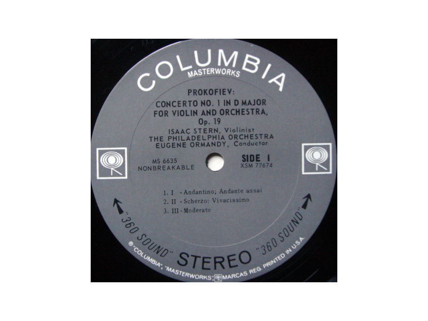 Columbia 2-EYE / STERN, - Prokofiev Violin Concertos No.1 & 2, MINT!