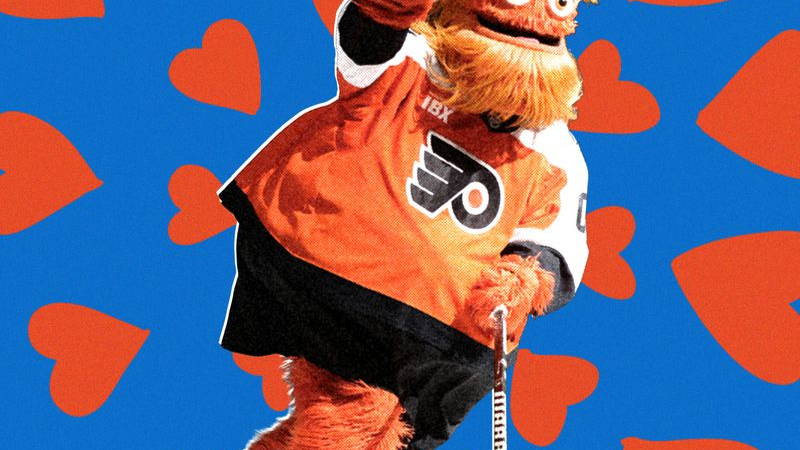The Philadelphia Flyers' mascot, Gritty.