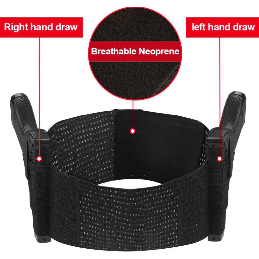 left hand shoulder holster, shoulder gun holster, belly holster, right hand shoulder holster
