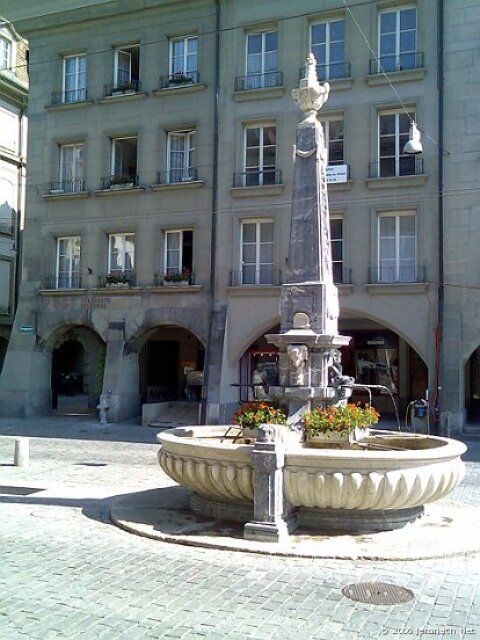 Fontaine à Berne en Suisse - juin 2006
