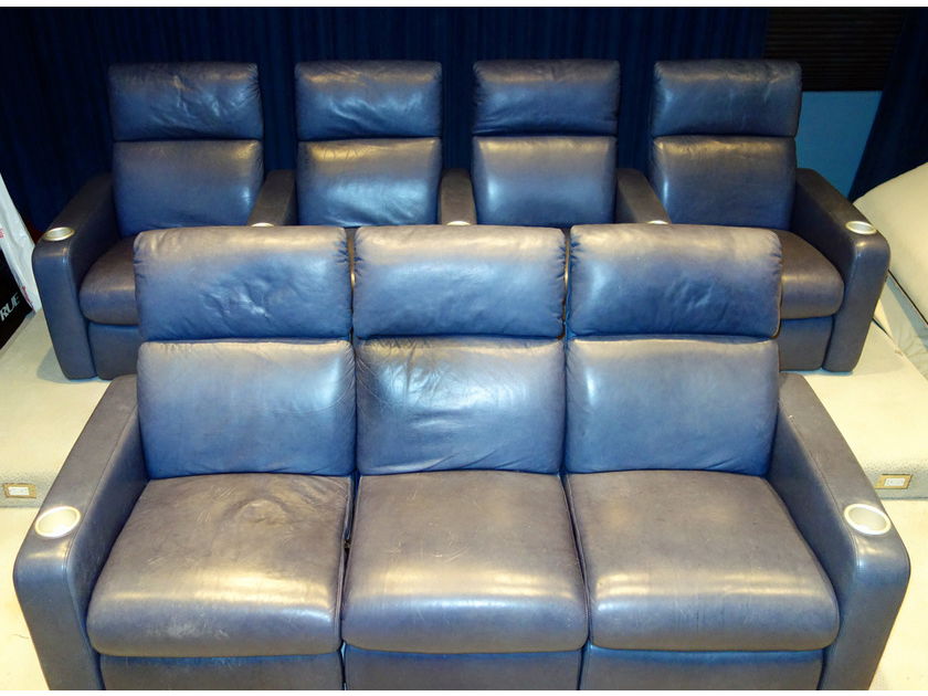 Cinematech Valentino 7 Motorized/Reclining Chairs/Seats $42,000 Retai....near San Francisco..............