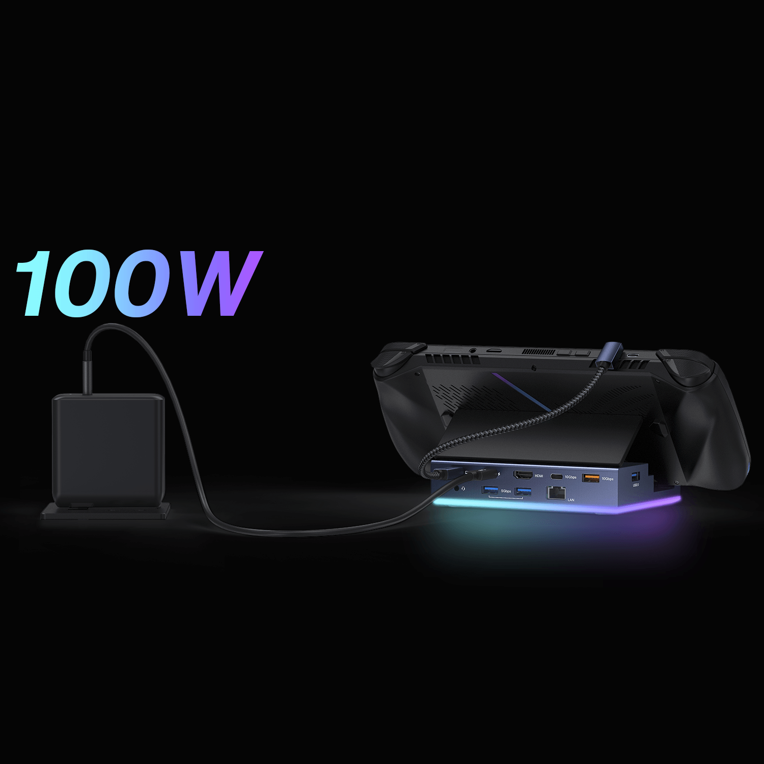 RGB照明付きゲーミングドック - iVANKY