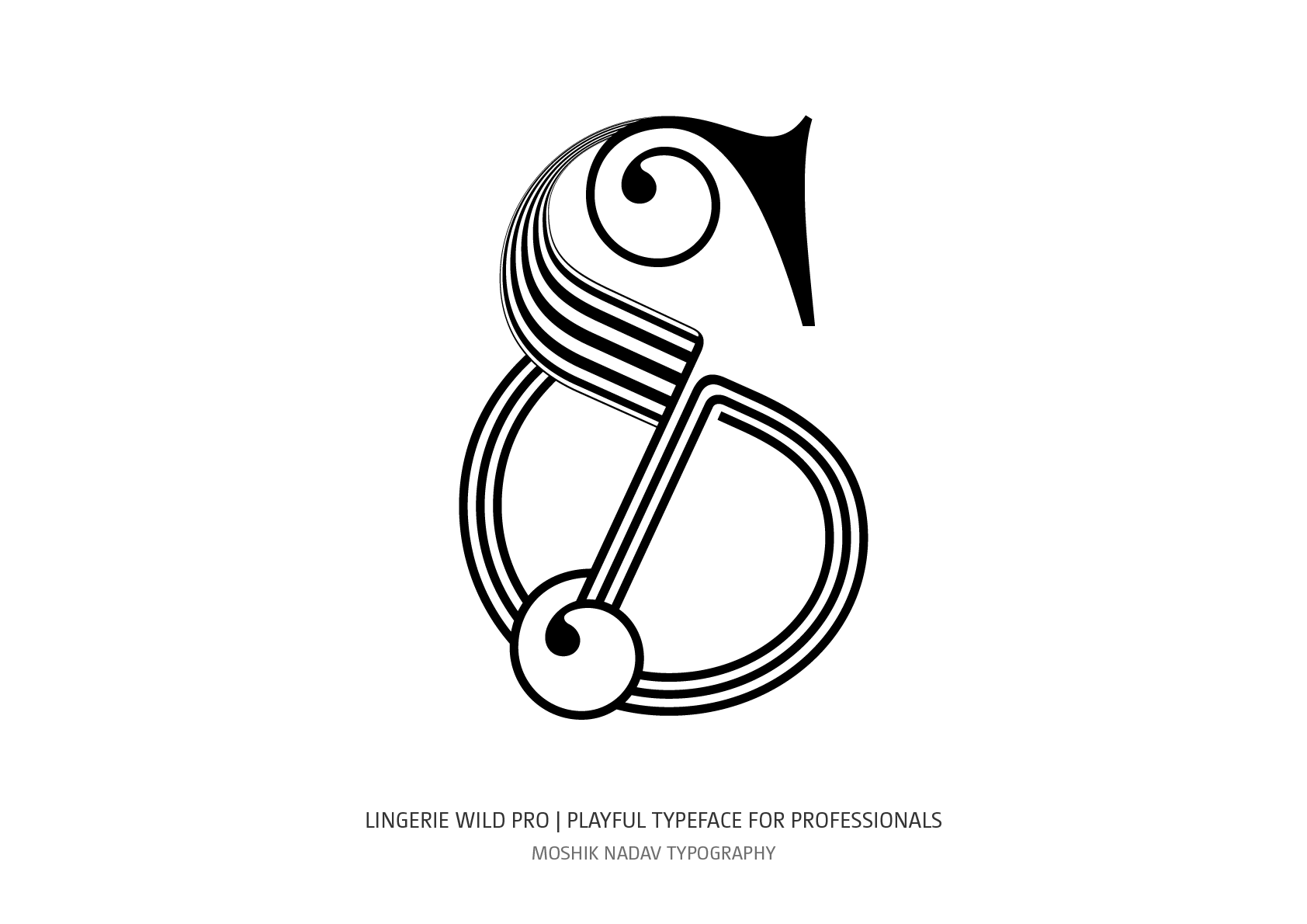 cool ampersand logo by Moshik Nadav Typography