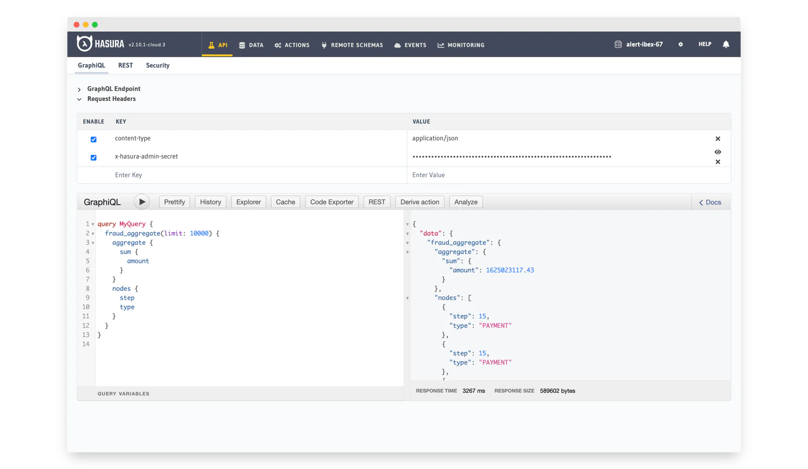 api analytical query