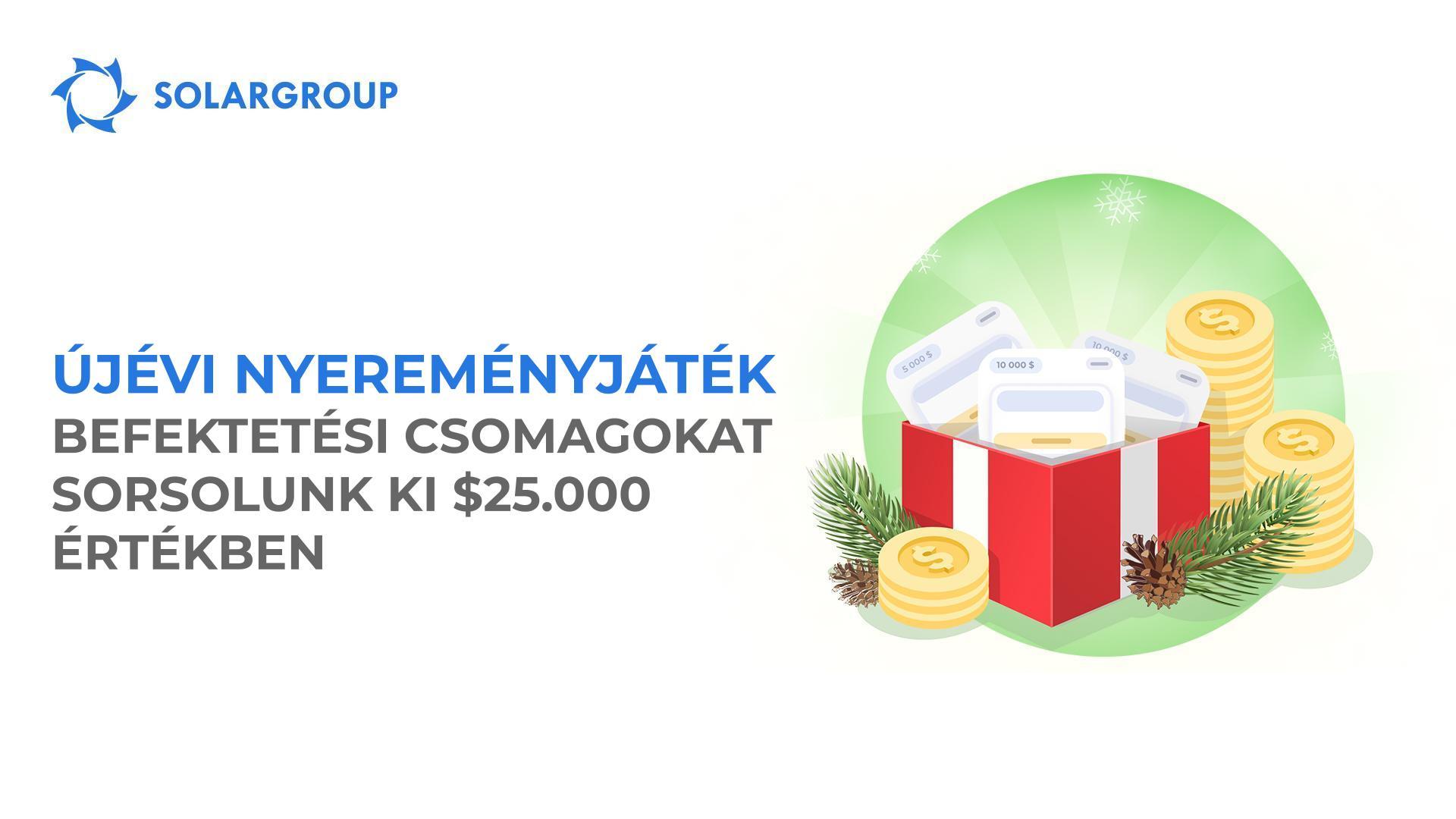 Nyerjék meg a $15.000 névértékű befektetési csomagot