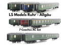 LS Models Ruhr-Allgau 7 Coaches AC set