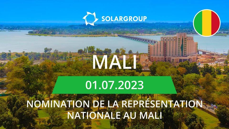 Nouveau pays sur la carte du projet : Le Mali