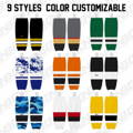 Sharp edge hockey jersey design with dynamic lines and custom graphics. 