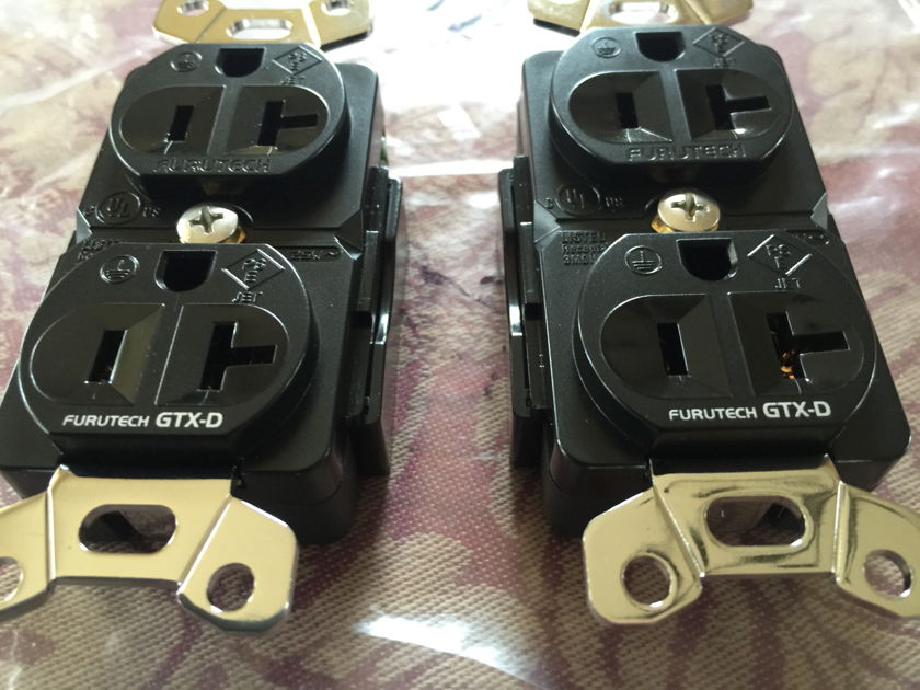 Furutech GTX-D (G) Gold COOKED brand new 2 duplex outlets, PP & shipping inc.