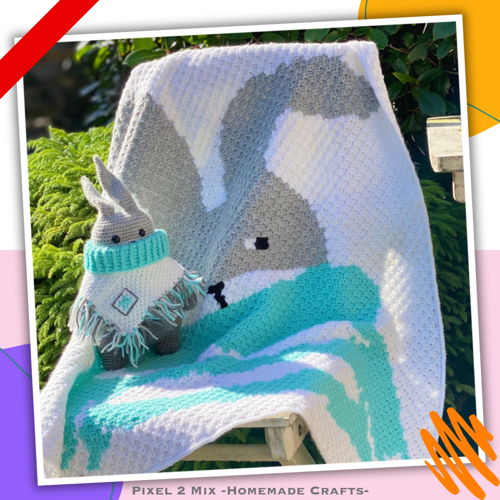 Rocky - The Play Blanket - Corner to Corner C2C Crochet