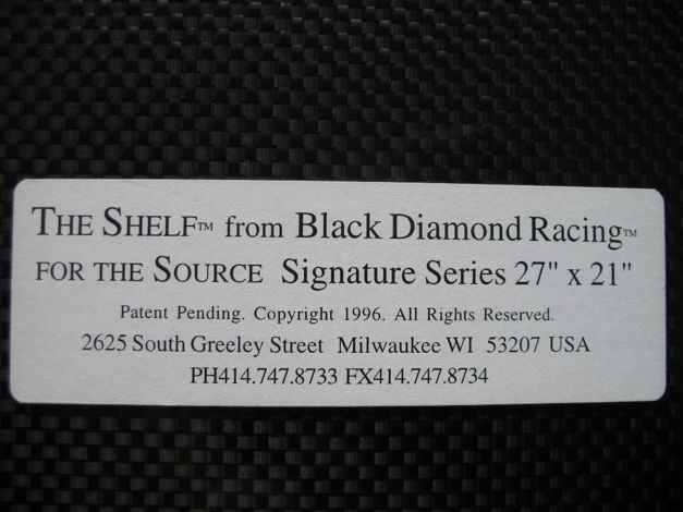 Black Diamond Racing The Source Shelf 27" x 21" x 1-5/16"