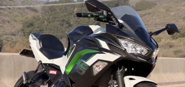 2022 KAWASAKI NINJA 650 motorcycle for rent near Tustin, CA