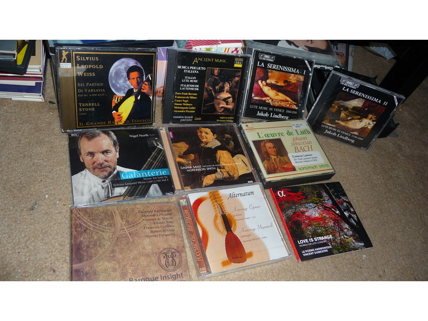 10 Lute Music CDs - Bis, Astree, Alpha 4 sealed.