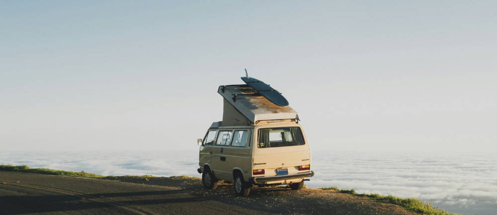 Bike on a van bike rack