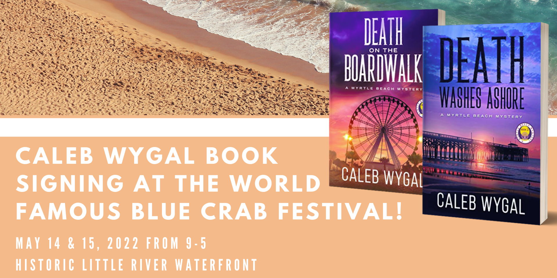 Caleb Wygal Book Signing at the World Famous Blue Crab Festival! promotional image
