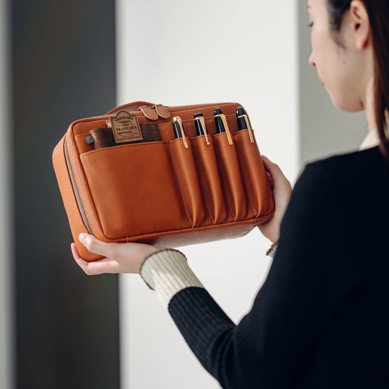 &Liebe Bungu Desk Pouch ブラウン 8/23 AM11時販売】Bungu Desk Pouch – &Liebe